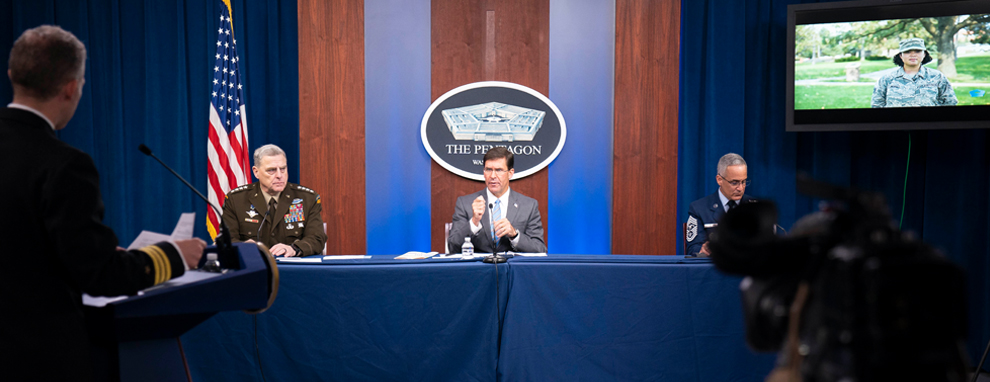 Defense Department leaders host a virtual town hall